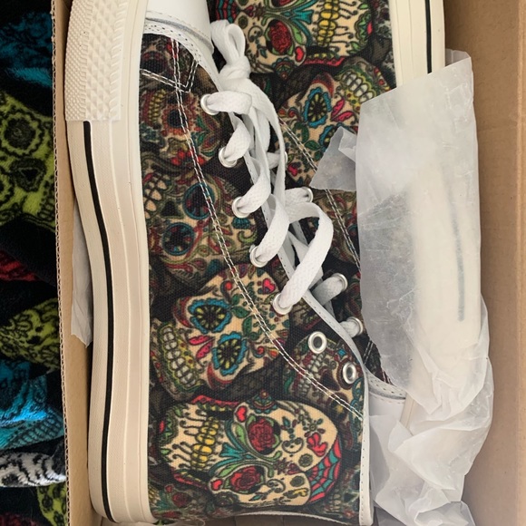 none Shoes - Sugar skull shoes